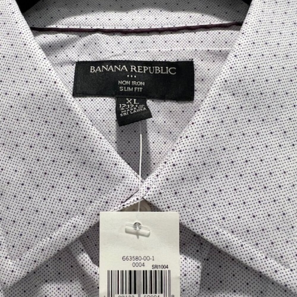 NEW Banana Republic Men’s Dress Shirt (XL) Slim Fit - Picture 7 of 9